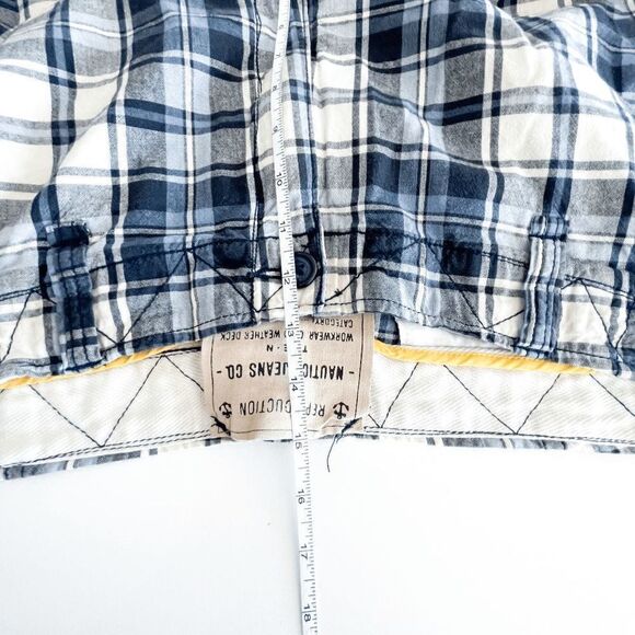 Nautica Jeans Co. Mens Checkered Shorts Casual Workwear Cold Weather Deck Sz36 - Picture 6 of 9